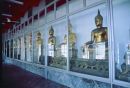 Row of Gold Buddha's, Marble Temple, Bangkok